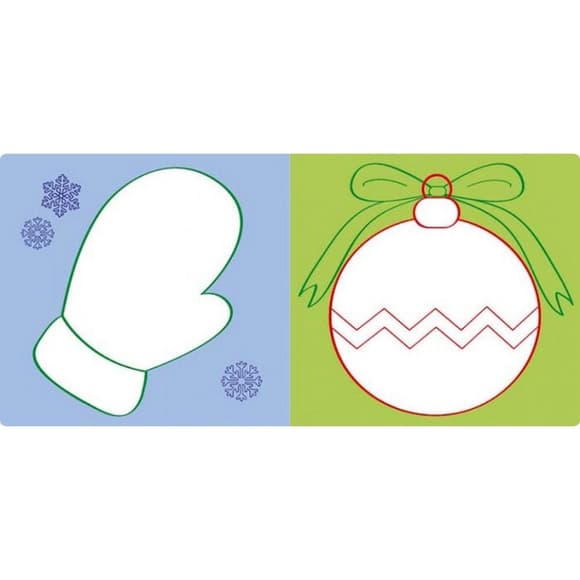 Розвиваюча книжка Наклейки-картинки "Новий рік" 668010, 8 сторінок