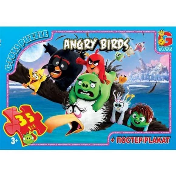 Детский пазл классический "Angry Birds" B001031 плакат 35 элементов