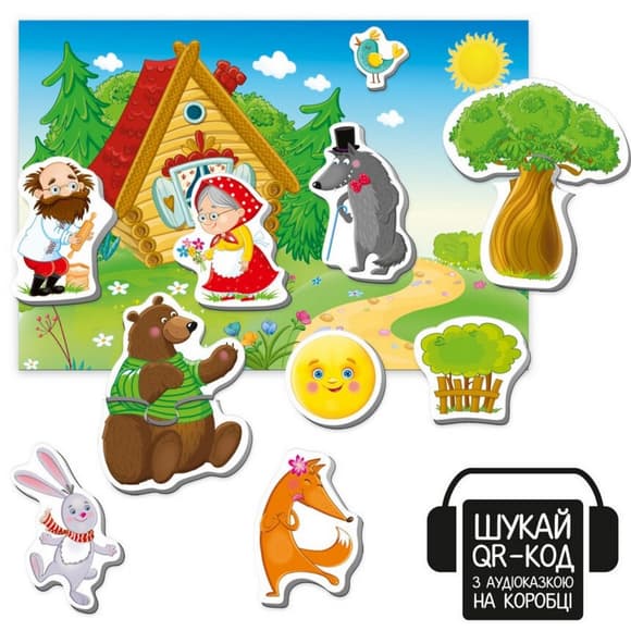 Дитячий розвивальний магнітний театр "Колобок" VT3206-38 з аудіоказкою Казкові голоси