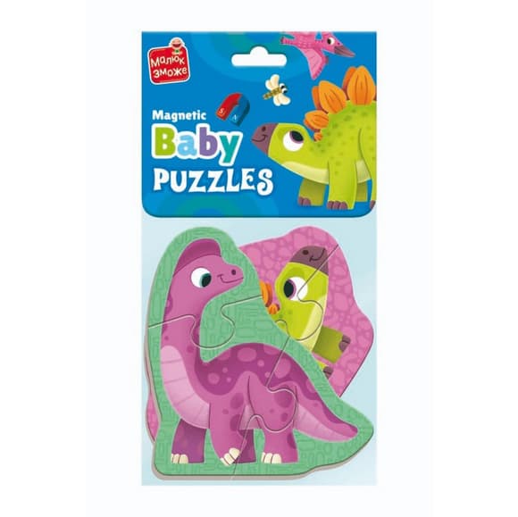 Детский магнитный бейби пазл "Динозаврики" VT3208-27, 7 элементов