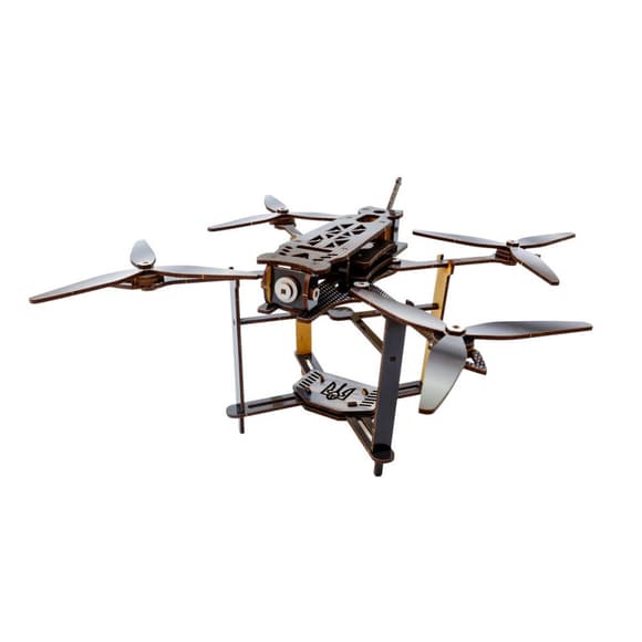 Деревянный 3D конструктор "FPV дрон" Puz-00923, 95 деталей