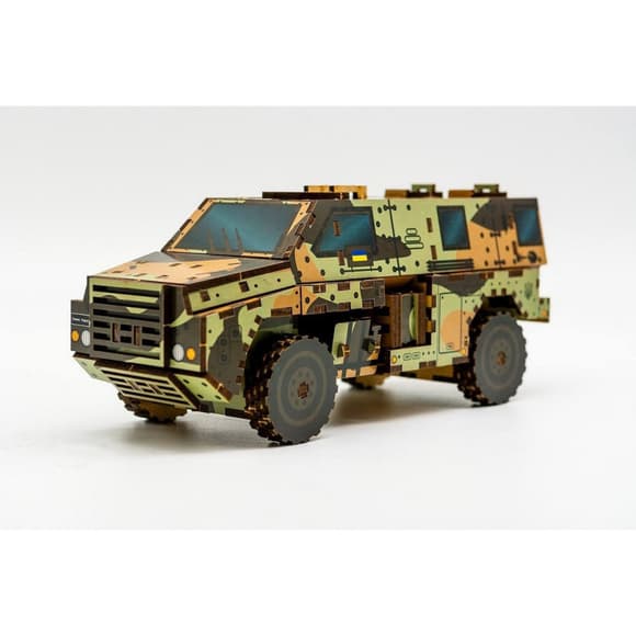 Дерев'яний 3D конструктор "Бушмастер" 139-0209, 139 деталей                                                                