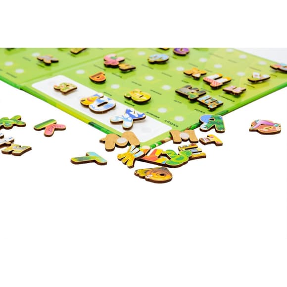 Розвиваючий дитячий "Алфавіт на липучках" Puz-26919, 66 букв 