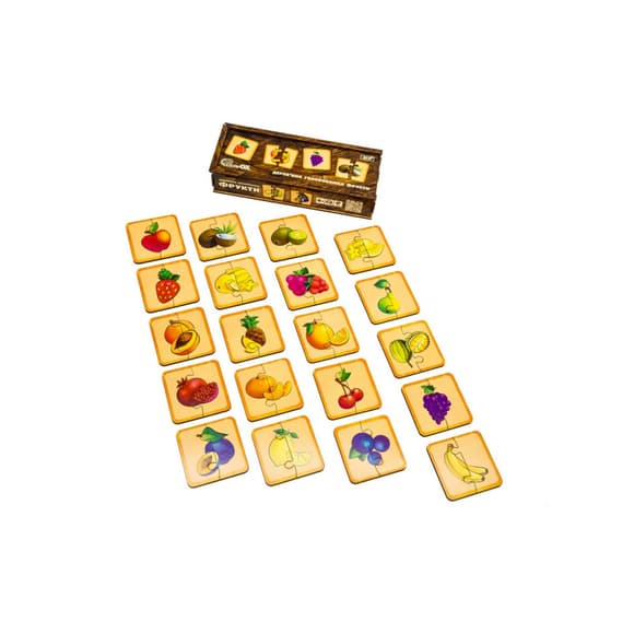 Деревянная головоломка "Фрукты" Puz-36359, 40 элементов