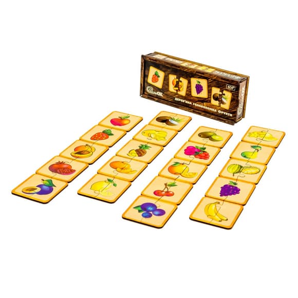 Деревянная головоломка "Фрукты" Puz-36359, 40 элементов