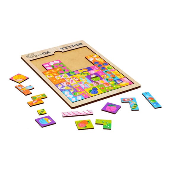 Развивающая деревянная игрушка "Тетрис Сладости" Puz-22923