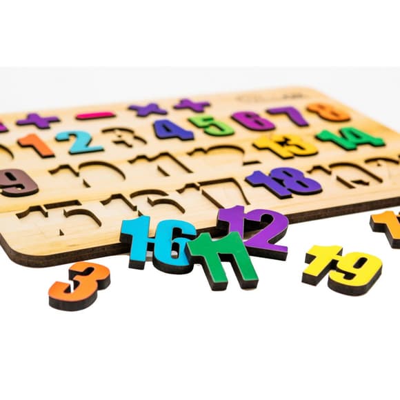 Розвиваюча дерев'яна іграшка "Цифр и" Арт-11230, 27 елементів