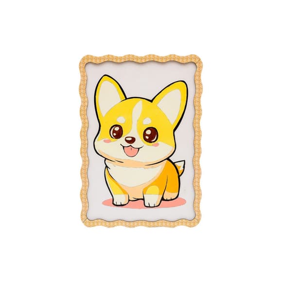 Карти на по номерах "Коргі" Puz-22941 формат А4 пензлик, фарби, кріплення для стіни