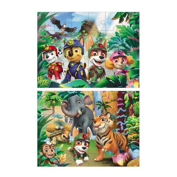 Пазл дитячий 2 в 1 "Пригоди у джунглях" 200572, 36 елементів