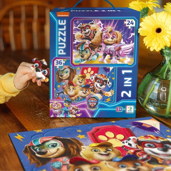 Пазл детский 2 в 1 "Сохраняем мир в безопасности!" 200573, 36 элементов