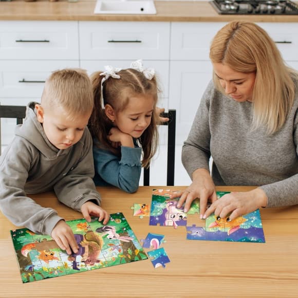 Пазл дитячий 2 в 1 "Літні вечори" 300609, 36 елементів