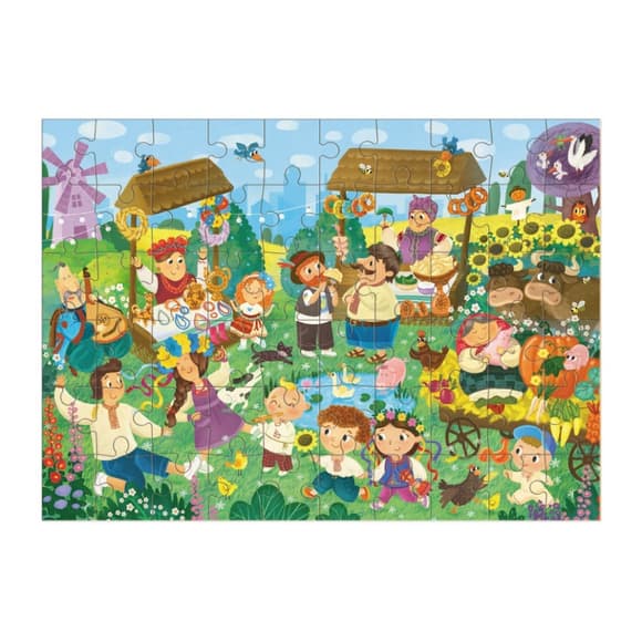 Пазл детский "Сорочинская Ярмарка" 300606, 60 элементов