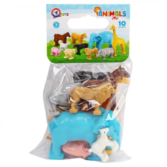 Дитячий ігровий набір "Фігурки тварин" 1102 домашні та дикі тварини