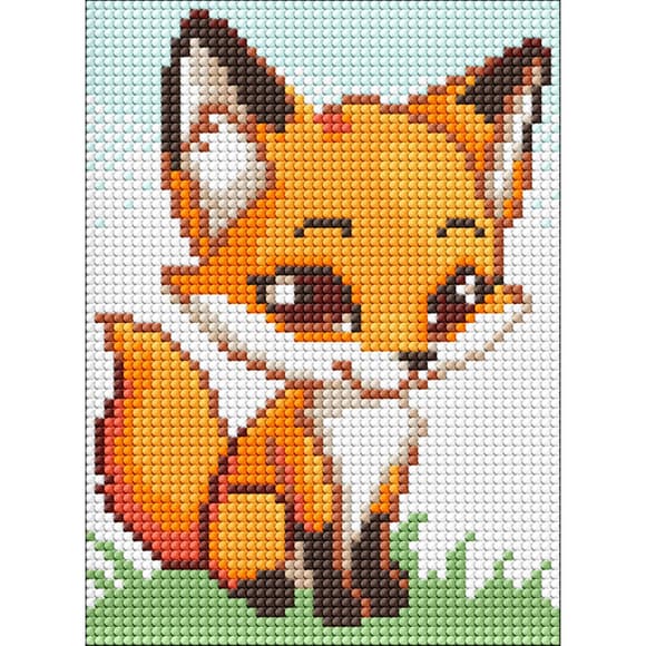 Алмазна мозаїка без підрамника для дітей "Маленька рижуля" AMM1026, 15х20 см