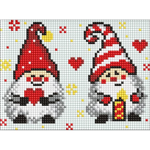 Алмазна мозаїка без підрамника для дітей "Чарівний гном" AMM1064, 15х20 см                        