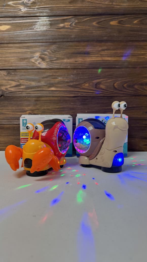 Дитяча Інтерактивна іграшка "Равлик" PL-724-20(Sand) музика, пісні