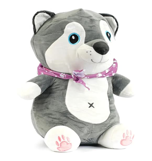 Дитяча м'яка іграшка "Собачка" L1131 іграшка з пледом, розмір 50 см
