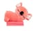 Дитяча м'яка іграшка "Коала" L1129(Pink) іграшка з пледом, розмір 50 см