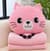 Детская мягкая игрушка "Кошечка" L1128(Pink) игрушка с пледом, размер 40 см