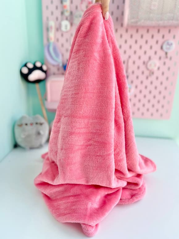 Детская мягкая игрушка "Кошечка" L1128(Pink) игрушка с пледом, размер 40 см