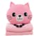 Детская мягкая игрушка "Кошечка" L1128(Pink) игруш ка с пледом, размер 40 см
