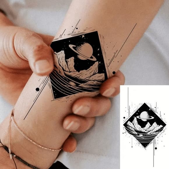 Набір дитячих тимчасових тату "Чорні міні №3" black-tattoo-mini-set-3-3, 30 штук по 9,5*5,5 см