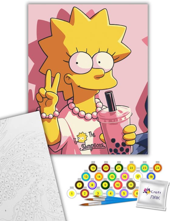 Картина за номерами "Ліса Сімпсон" 16126-AC 40х50 см