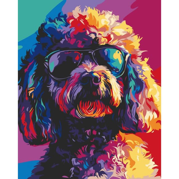 Картина за номерами "Крутий песик" 11583-AC 40х50 см