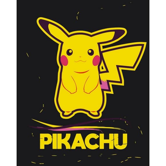 Картина по номерам без подрамника "Пикачу" 16047-ACNF 40х50 см