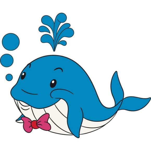 Розпис по полотну "Веселий кит" 15075-AC 25х30 см 