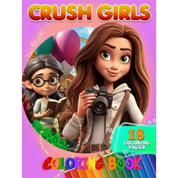 Раскраска для детей Crush Girls А05122408 формат А4
