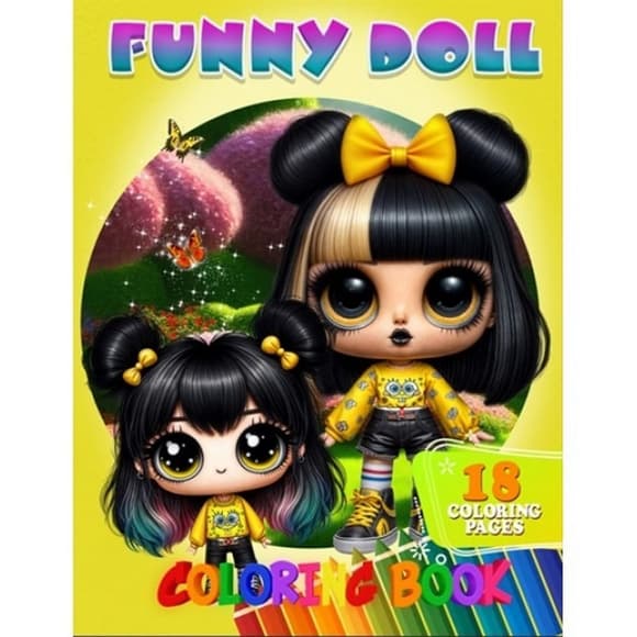 Раскраска для детей Funny Doll А05122405 формат А4