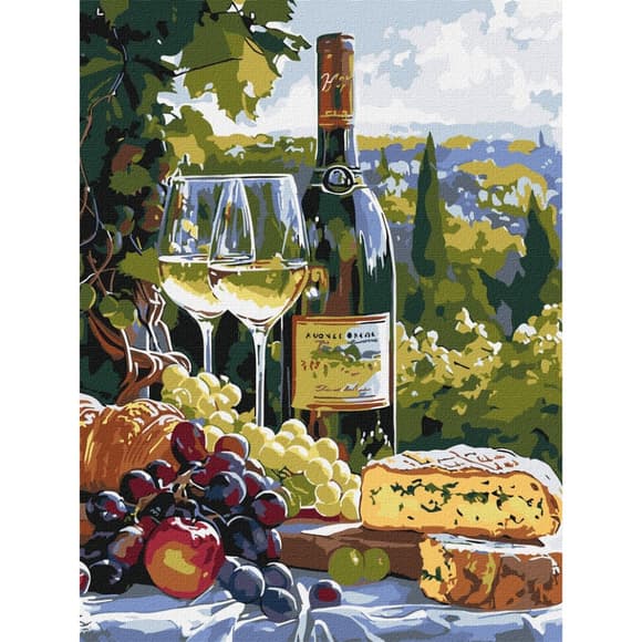 Картина по номерам "Вкус шардоне" KHO5708 30х40 см