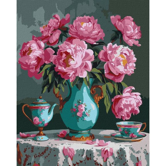 Картина по номерам "Нежные цвета" KHO5709 30х40 см