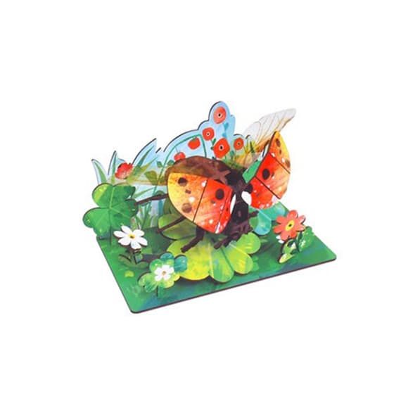  Деревянный пазл 3D "Ladybug" 68036W 49 деталей
