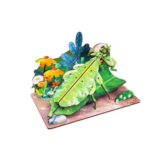 Деревянный пазл 3D "Phylliidae" 68038W 58 деталей 