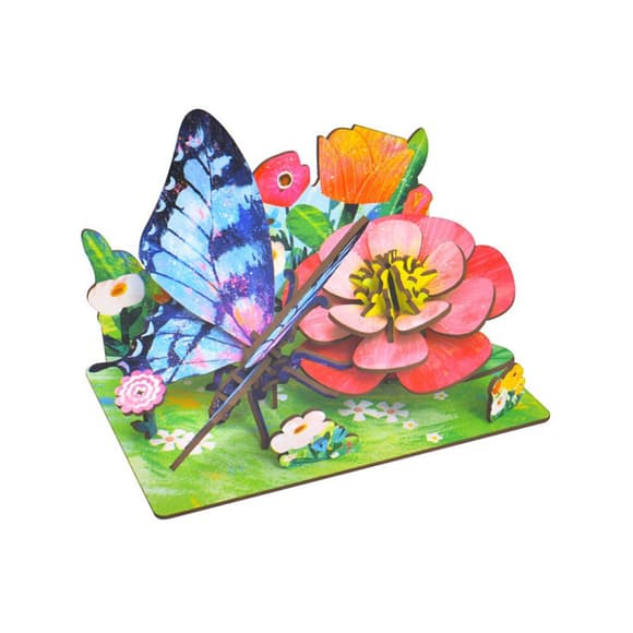 Д ерев'яний пазл 3D "Butterfly" 68041W 55 деталей