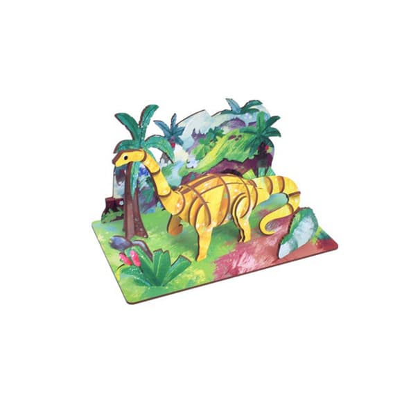  Дерев'яний пазл 3D "Diplodocus" 68043W 35 деталей