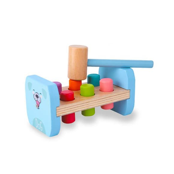 Дерев'яна іграшка стукачка "Собачка" MD 0839 молоток