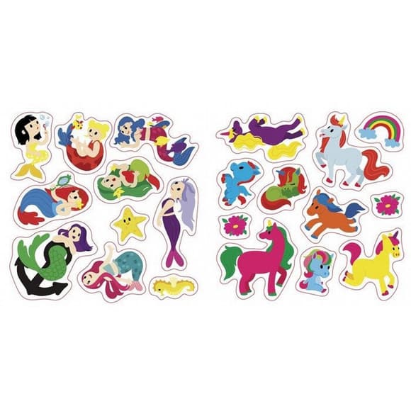 Альбом с наклейками "Волшебные миры. Феи. Пони. Гномы. Русалки" 1388004