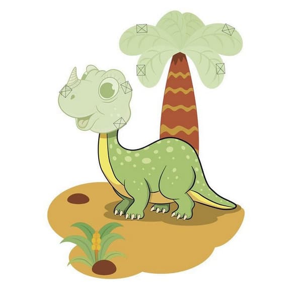 Детский набор творчества Объемные аппликации "Диномир" 1505001