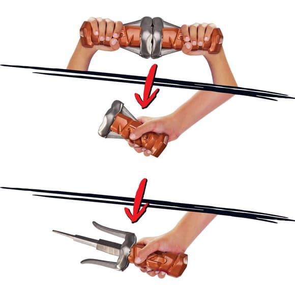 Набір іграшкової зброї Кинджал-сай Рафаеля TMNT 83524 трансформується