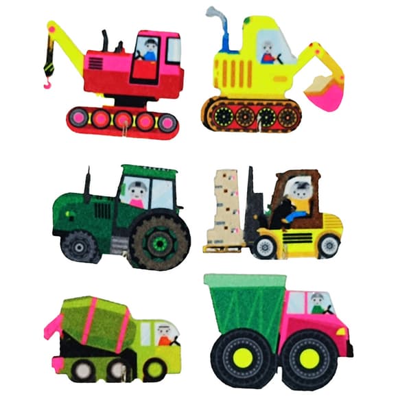 Набор фетровых фигурок на подставке "Машинки" 180151