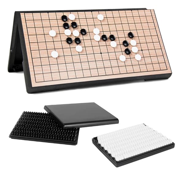 Настільна гра "Go Game" 3215GG 2 кольори фішок, ігрова дошка 32х32 см