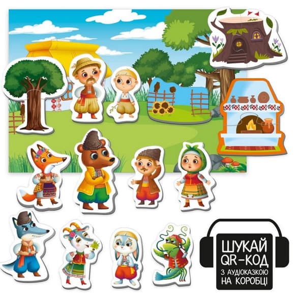 Дитячий розвивальний магнітний театр "Коза-дереза" VT3206-35 з аудіоказкою Казкові голоси 