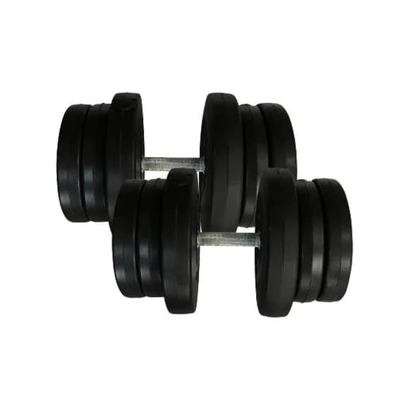 Гантели наборные композитные в пластиковой оболочке 2 шт по 21,5 кг Rock Pro-R NE-PL-R-021-2