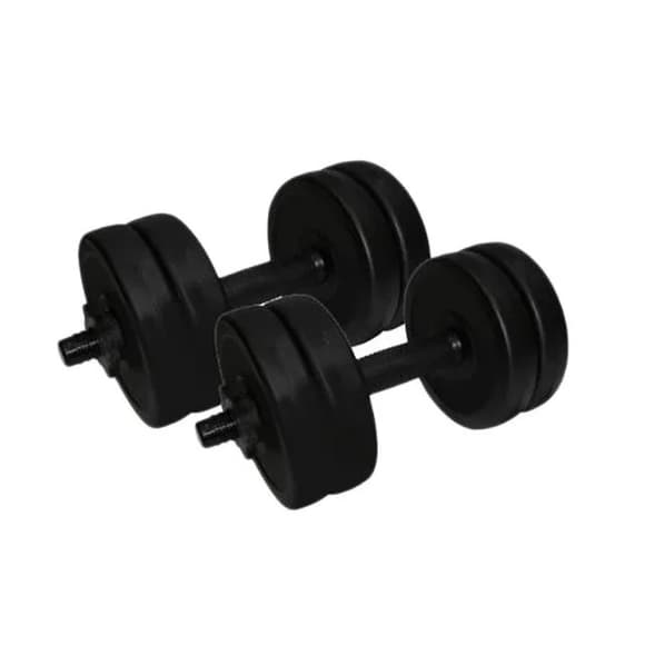 Гантелі складальні композитні в пластиковій оболонці Rock Pro 2 шт по 5,5 кг NE-PL-G-005-2