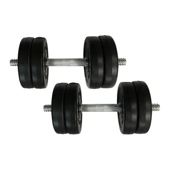 Гантели наборные композитные в пластиковой оболочке 2 шт по 6 кг Rock Pro-R NE-PL-R-006-2