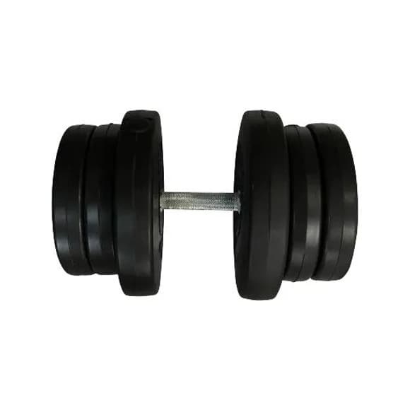 Гантель складальна композитна в пластиковій оболонці Rock Pro-R 21,5 кг NE-PL-R-021