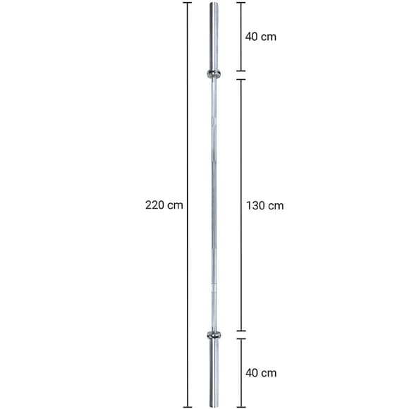 Гриф для штанги олімпійський TI-8072, 2,2 м, d-50 мм, 15 кг